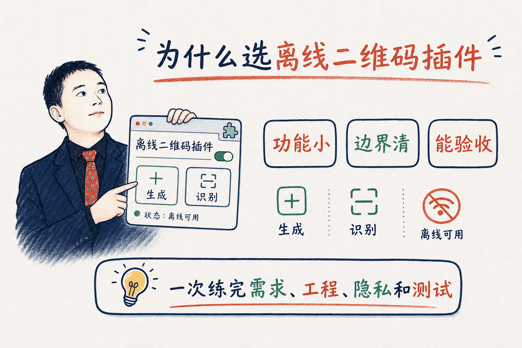为什么选离线二维码插件