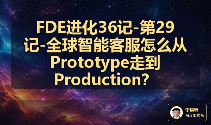 FDE进化36记-第29记-全球智能客服怎么从Prototype走到Production？