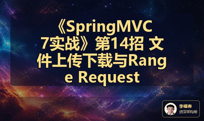 《SpringMVC7实战》第14招 文件上传下载与Range Request