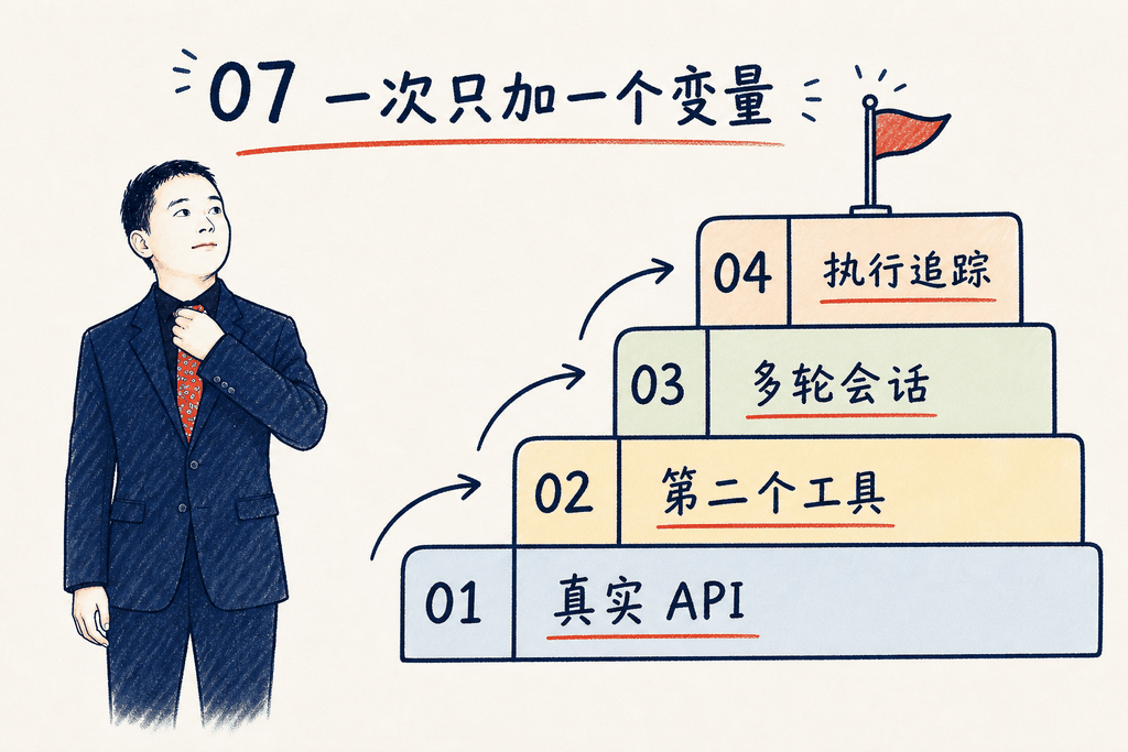 从最小 Agent 到真实项目的四步路线