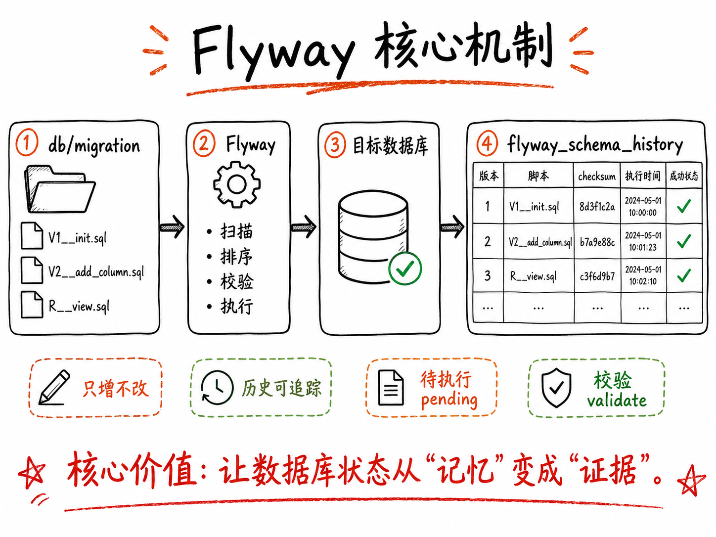 Flyway 核心机制
