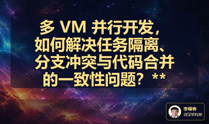多 VM 并行开发，如何解决任务隔离、分支冲突与代码合并的一致性问题？**