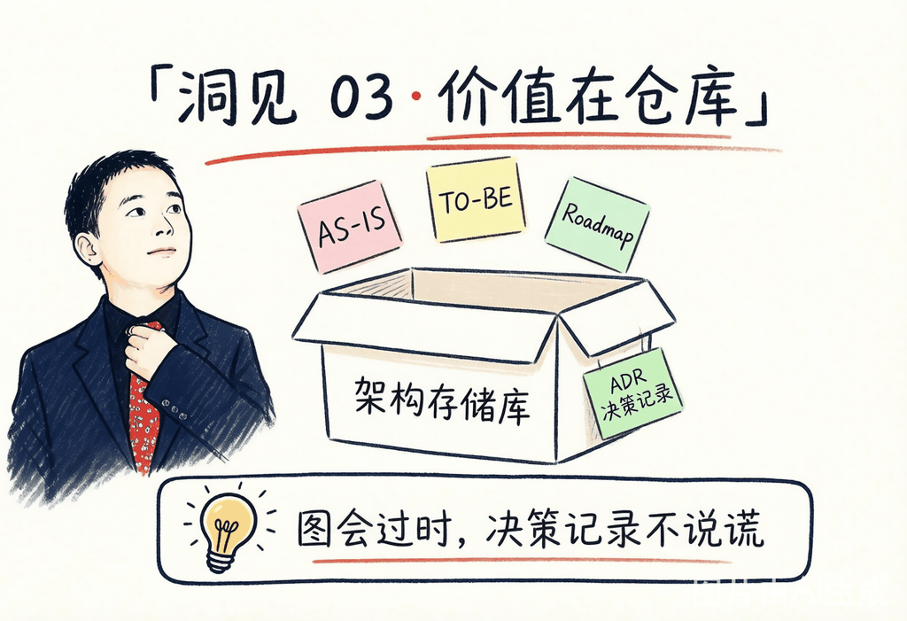洞见三：架构价值在仓库不在图本身