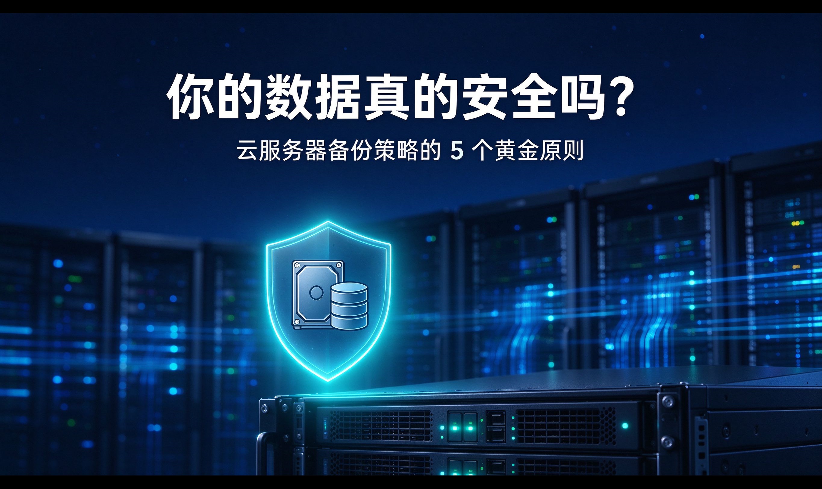 你的数据真的安全吗？&mdash;&mdash;云服务器备份策略的 5 个黄金原则