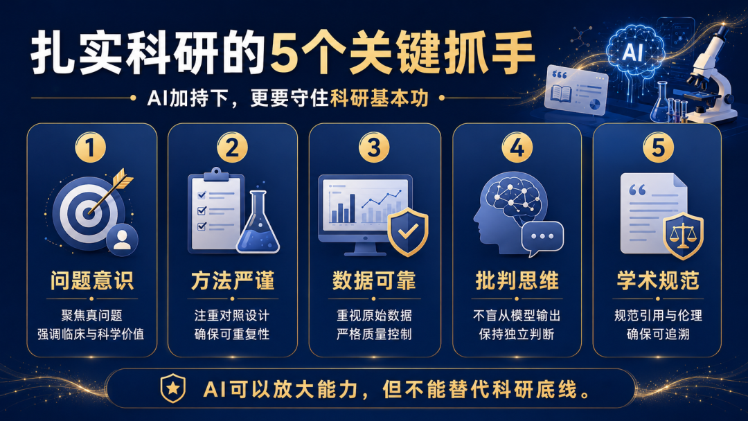 AI 加持下，更要守住科研基本功