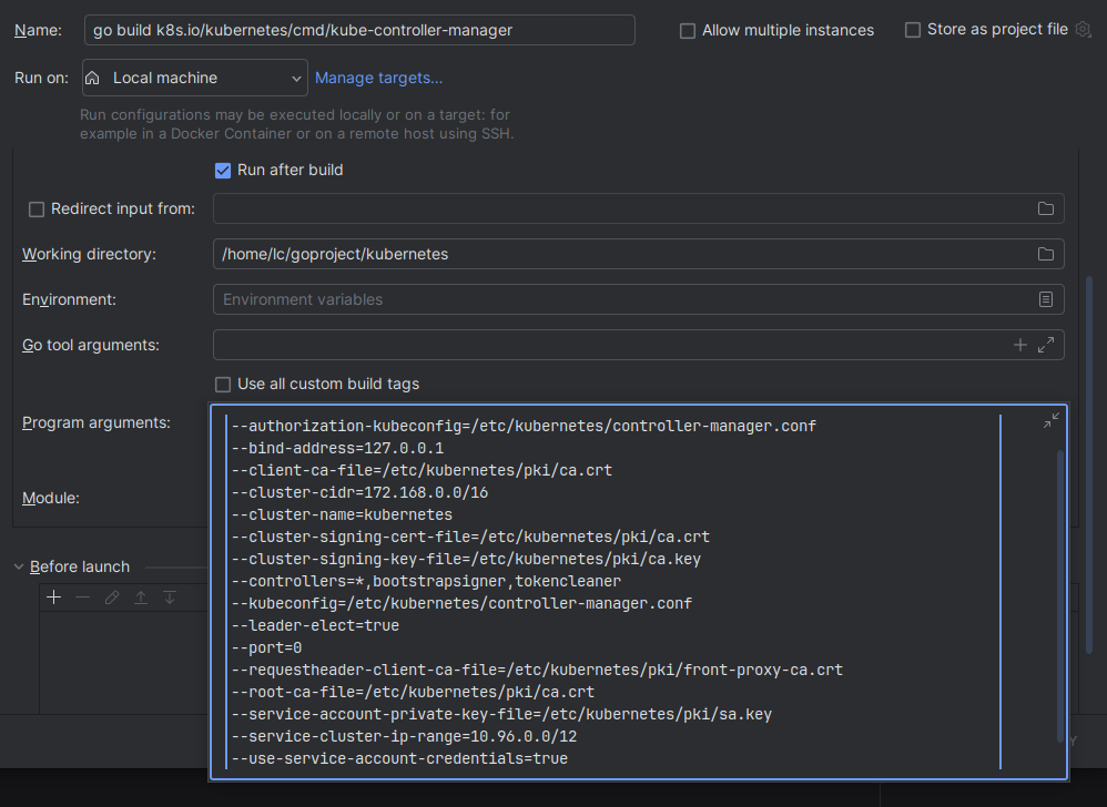 Program Arguments