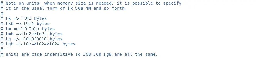 Redis 配置文件