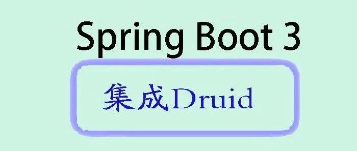 Spring Boot 3 集成 Druid 连接池详解
