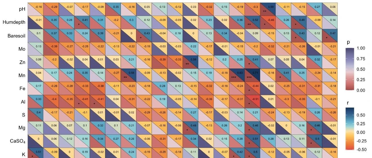 ggplot2优雅绘制对角线热图