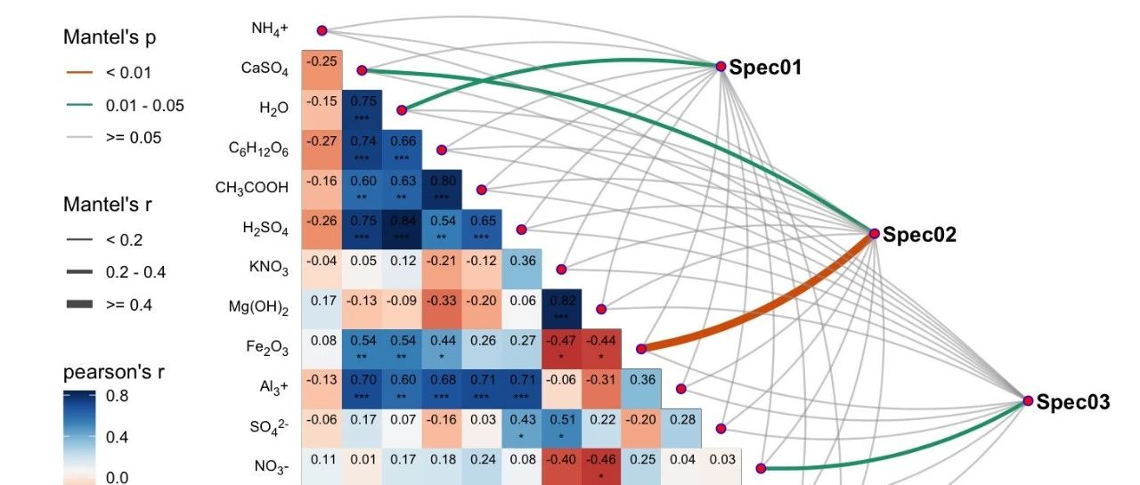 ggplot2优雅绘制相关性网络热图(批量修改字符)