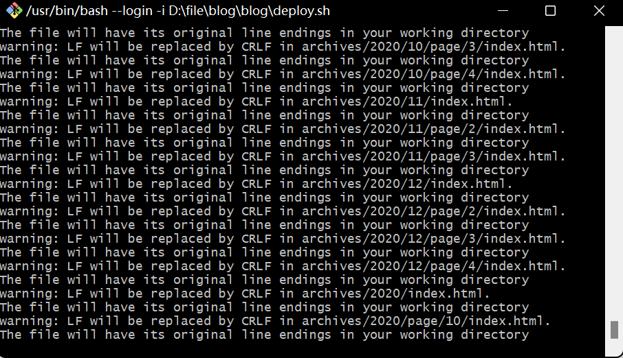 The file will have its original line endings in your working directory