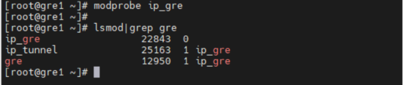 图1-2 加载ip_gre模块