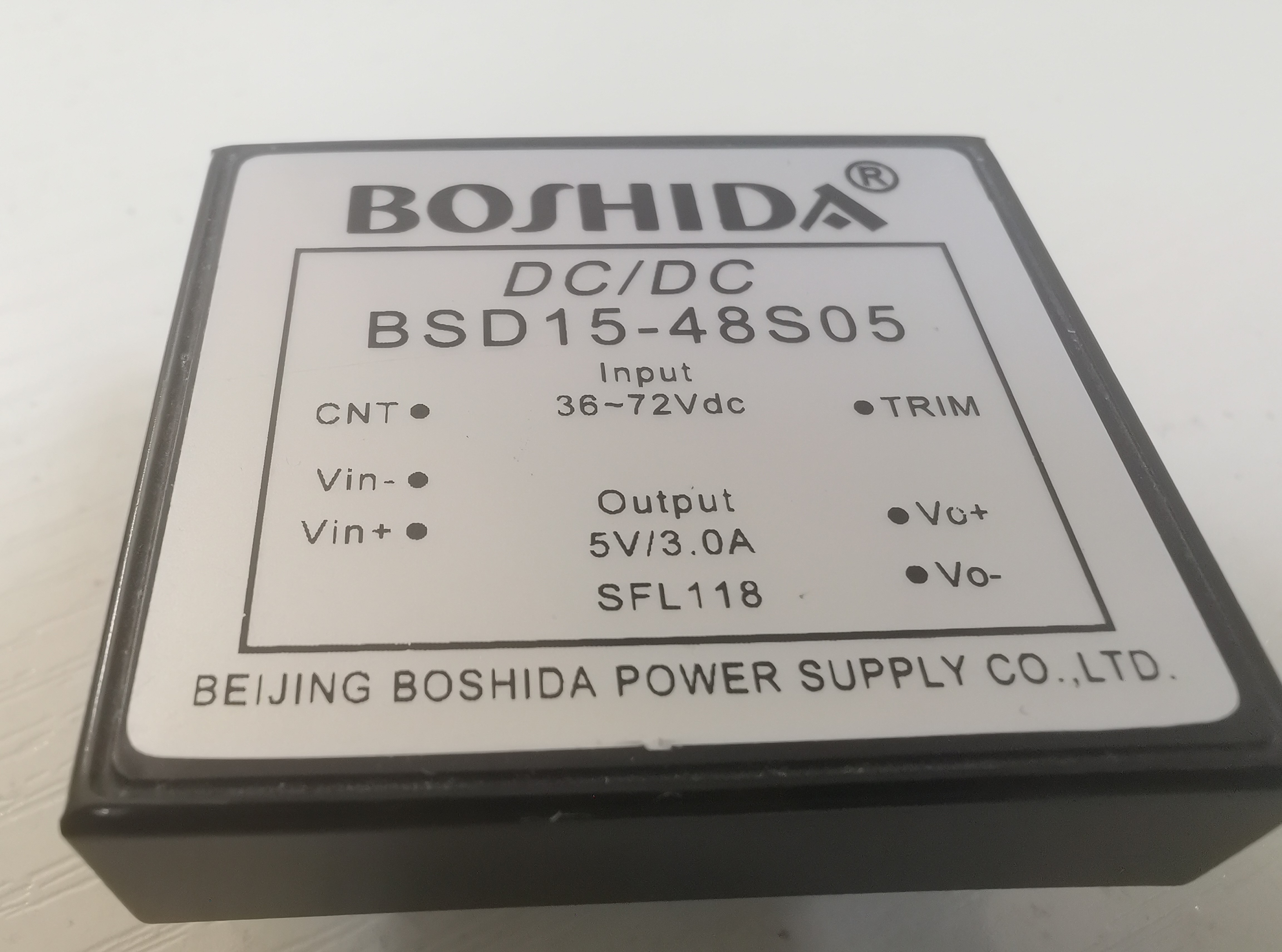 BOSHIDA DC电源模块输入电压与体积的关系