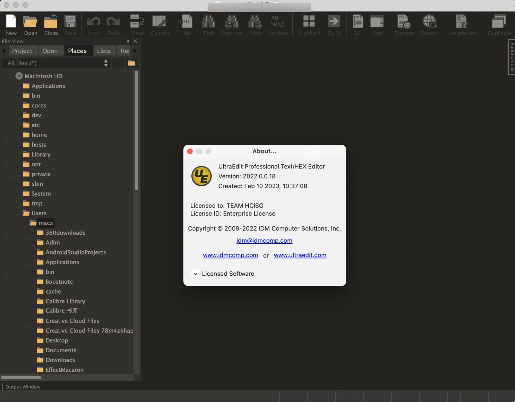 UltraEdit for Mac(文本编辑器) 功能及特点介绍