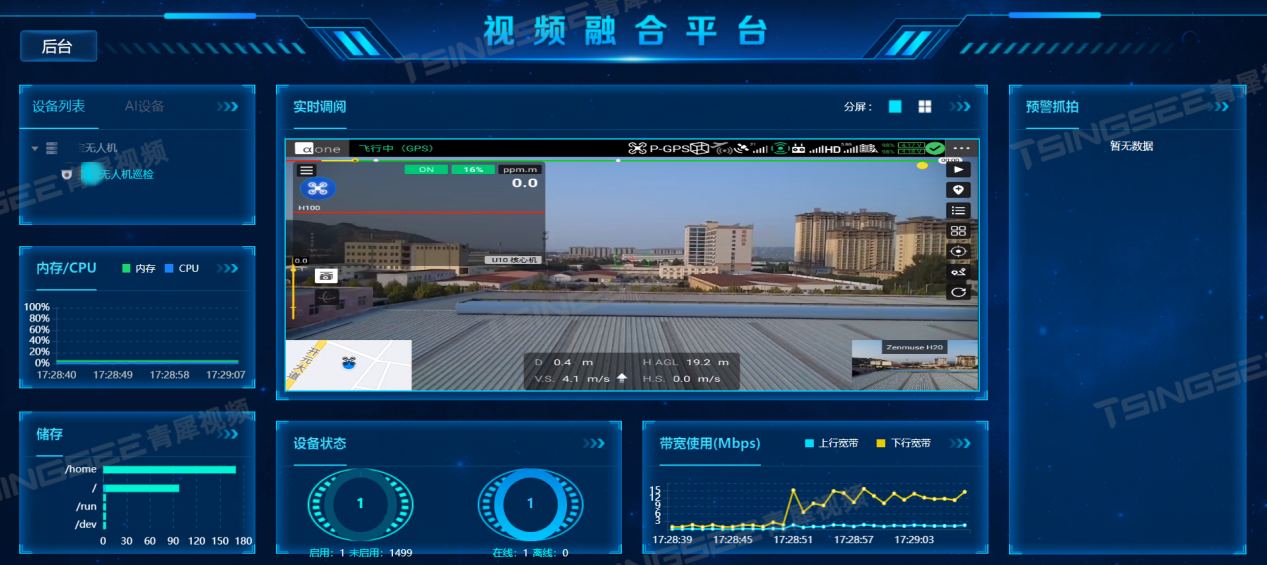 ai智能监控平台easycvr无人机方案实时全景无死角全方面助力山区安防