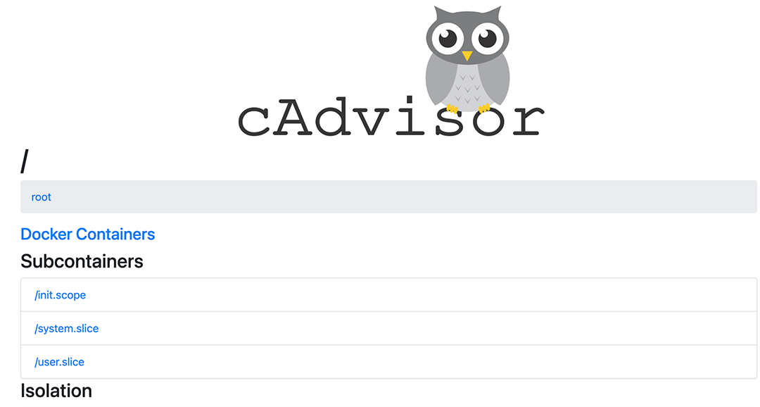 cAdvisor 查看主机监控