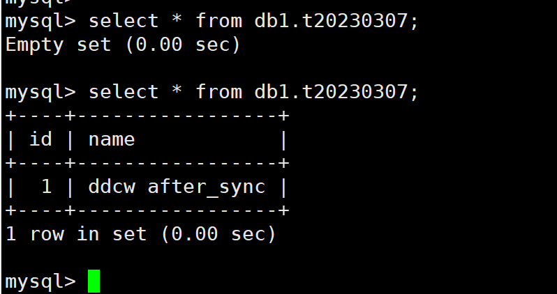 从库已经有数据了