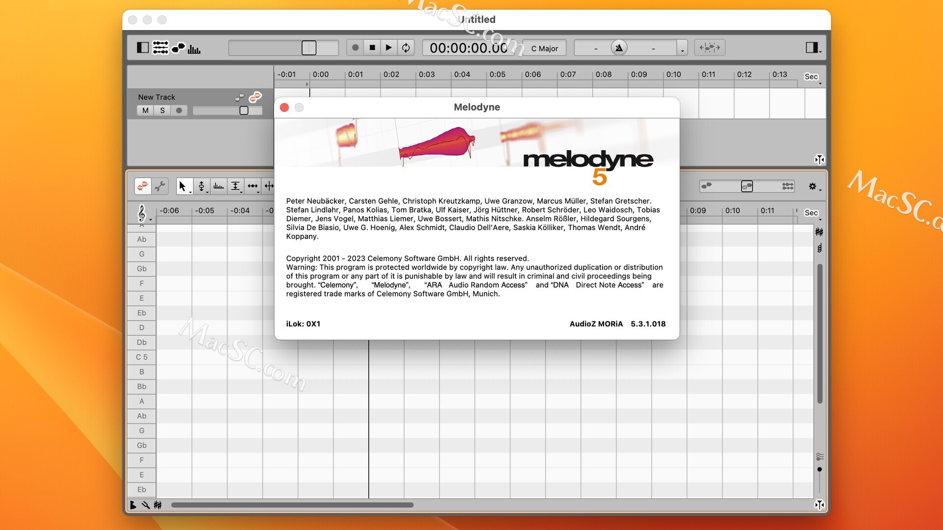Celemony Melodyne 5 Studio for mac(音频处理软件)v5.3.1.018激活版