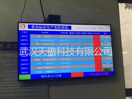 智慧服装厂车间工业液晶电子看板试用心得