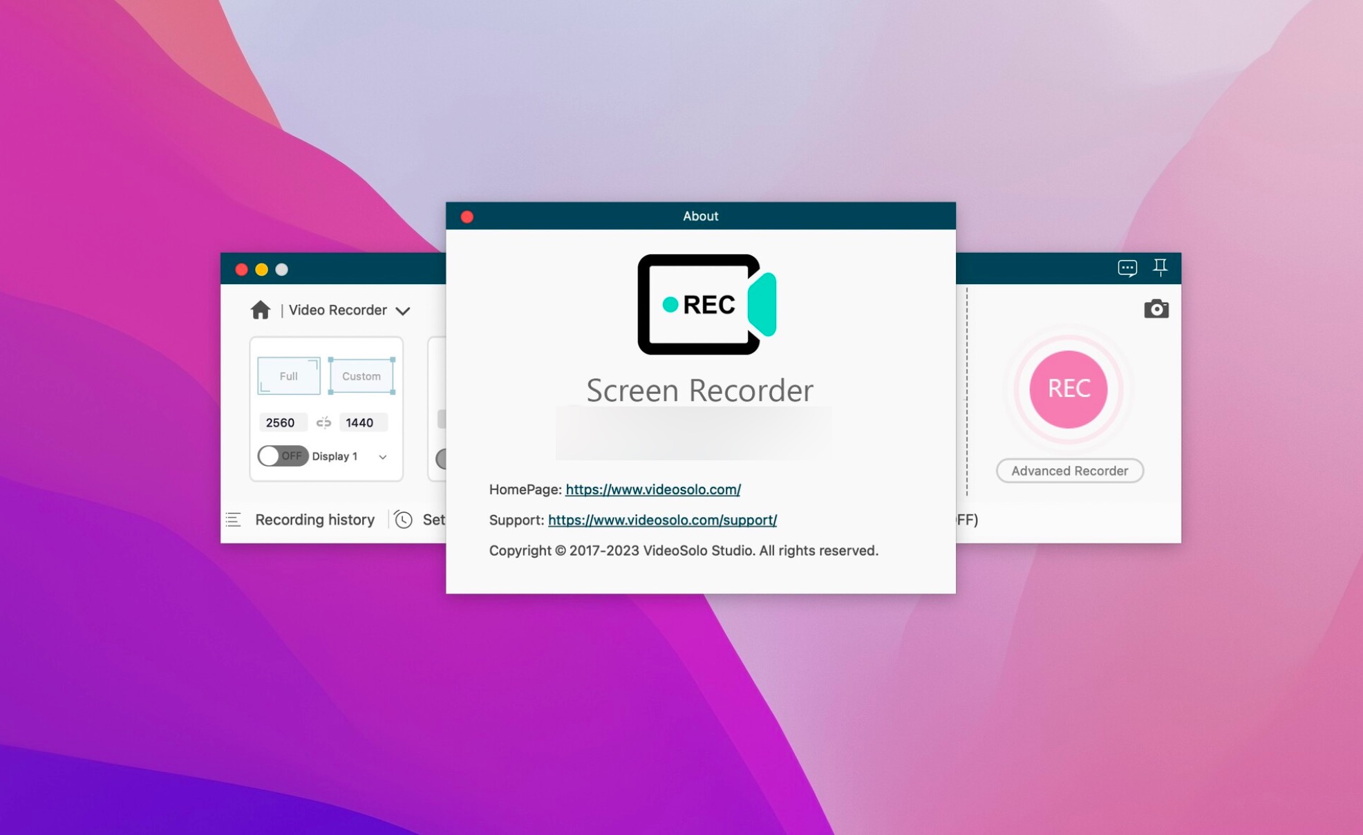 VideoSolo Screen Recorder for mac/win(高清屏幕录像机)