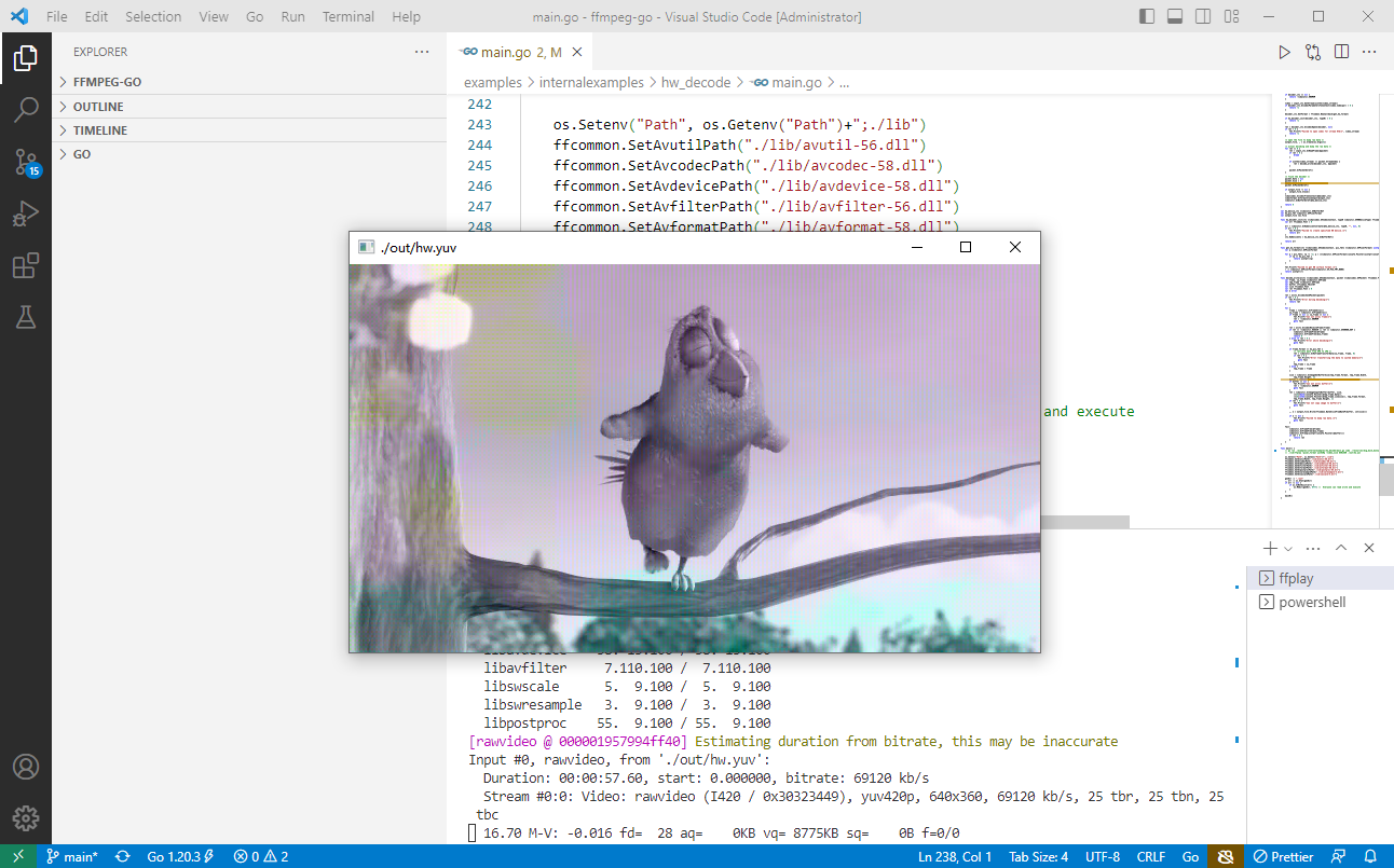 2023-04-18：ffmpeg中的hw_decode.c的功能是通过使用显卡硬件加速器（如 NVIDIA CUDA、Intel Quick Sync Vid