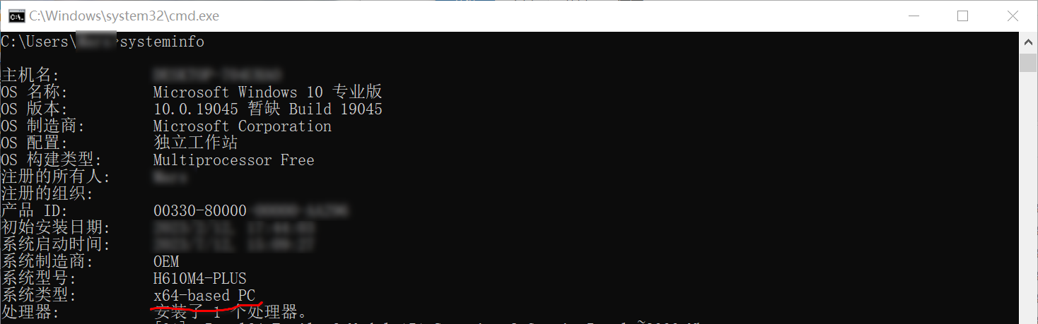 systeminfo