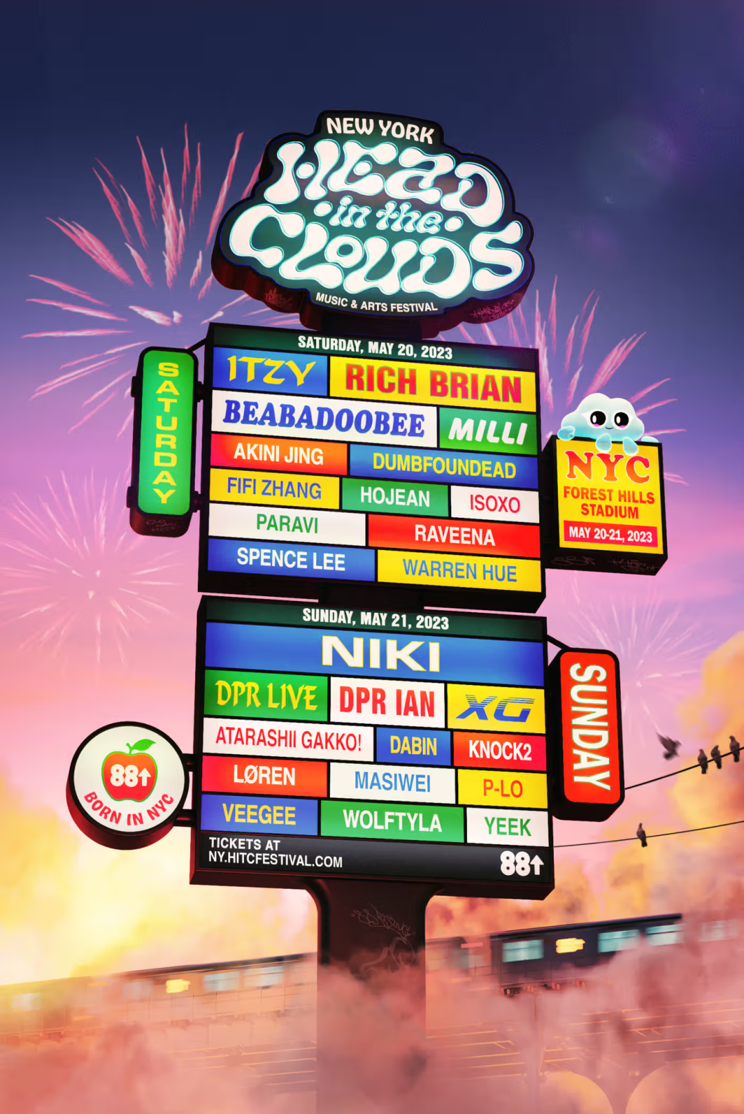 潮流|88rising 公布 head in the clouds 音乐艺术节纽约站阵容