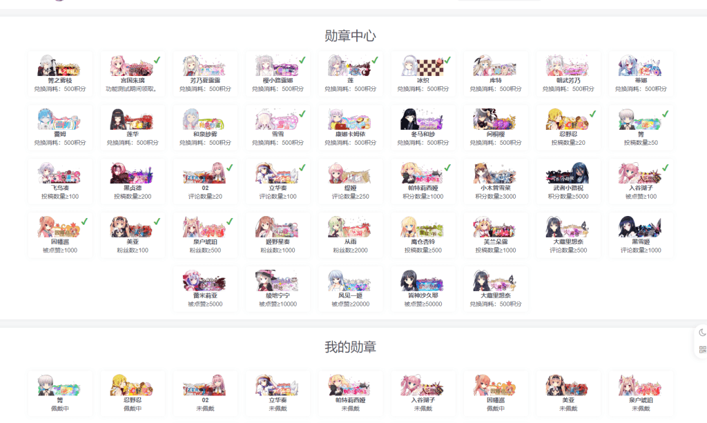  WordPress 子比勋章功能主题插件-041专属