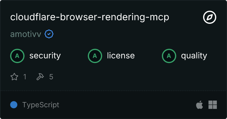 cloudflare-browser-rendering-mcp MCP 服务器