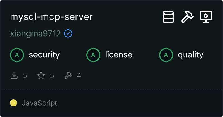 MySQL Server MCP 服务器