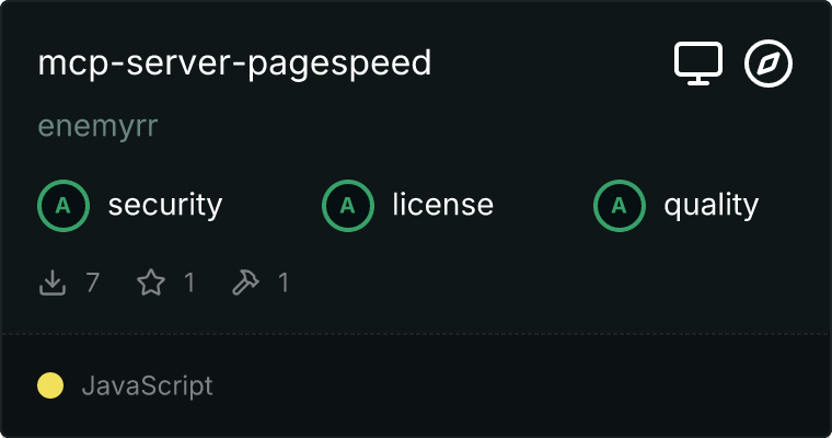 Server Pagespeed MCP server
