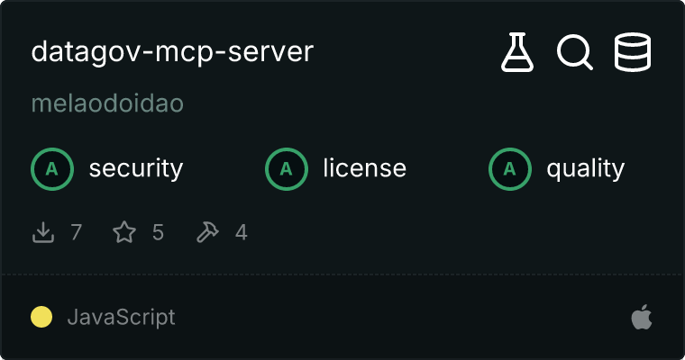 Data.gov 服务器 MCP 服务器