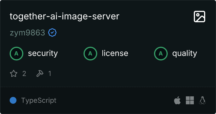 Together AI Image Server MCP server