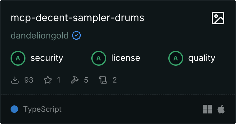 Decent-Sampler Drums Server MCP server